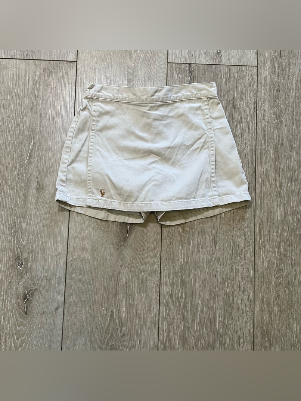 Polo Ralph Lauren 4T White Tennis Skort Old Money Aesthetic Tan Y2k Vintage‎